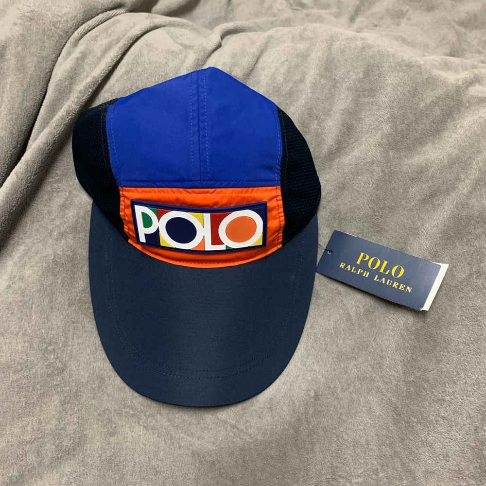 Polo Ralph Lauren Spectre 2 Multi-Color Long Bill 5 panel Hat Cap. EUC